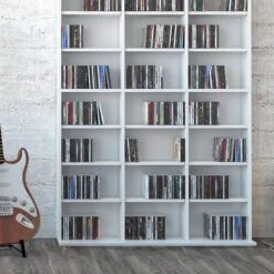 Étagère à CD Jukebox 178cm Blanc -VIDAXL || BeCo || Emma Soldes 43044502aaae42f9a45aa9f7f5d2d8ff