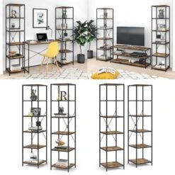 Étagère Fyrk Bois Antique Lot De 2 -VIDAXL || BeCo || Emma Soldes 50b350ac188a42509fe2387928b4dad7