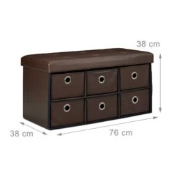 Banc De Rangement Tabouret Coffre -VIDAXL || BeCo || Emma Soldes 519ca756d0b548c0bb555621791eddd3