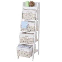 Étagère Goiana Style Shabby 4 Paniers -VIDAXL || BeCo || Emma Soldes 53674d9e301f4ffe9241bc585e579560