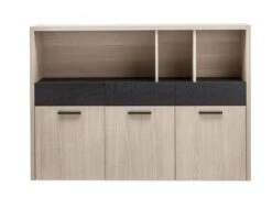 Meuble Bibliothèque Effet Chêne Et Noir -VIDAXL || BeCo || Emma Soldes 53e94daa97b4423b8ded30975b459cb4.cropped 113 187 560 430.processed