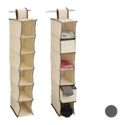 2xÉtagère Suspendue Tissu Armoire