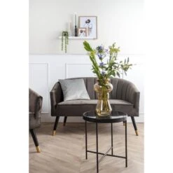 Leitmotiv Canapé 2 Places En Velours Ocre -VIDAXL || BeCo || Emma Soldes 568e11ea3fec4491ac58916d34dfc184