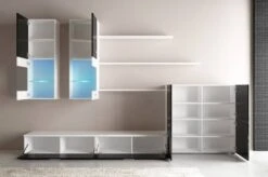 Meuble Salon Ilum.LED Blanc/Blanc Mat -VIDAXL || BeCo || Emma Soldes 57b2a9f4e17b4c98ad7c5bcfcb256b46