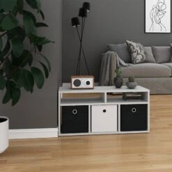 Etagère Hylda Blanc & 3 Boîtes P -VIDAXL || BeCo || Emma Soldes 5ad65119d4bf46b09cf1a0c321a91b62