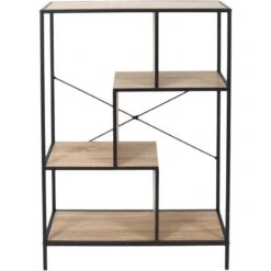 Etagère En Bois Et Métal Edison 80 X 30 -VIDAXL || BeCo || Emma Soldes 5be7d576660141d4bf72e099373afe20