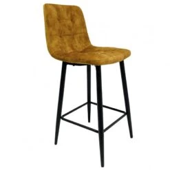 Lot 2 Chaises De Bar Jaune Moutarde NAMI -VIDAXL || BeCo || Emma Soldes 5e187143b8a549eebdb116cfc0dc4e19