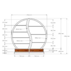 Yin Yang - Bibliothèque En Teck Massif -VIDAXL || BeCo || Emma Soldes 6177f161d93e4c31b842415067d2c373