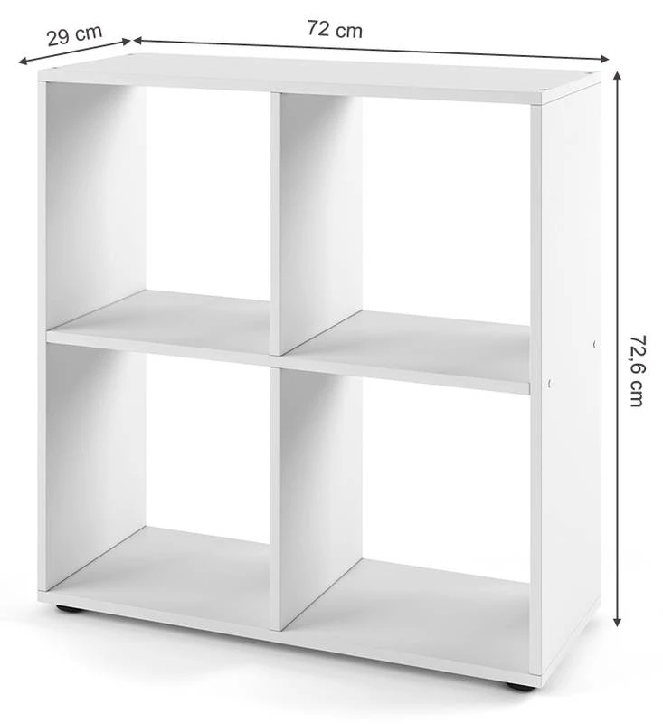 Etagère Tetra Blanc 4 Compartiments 9 Etagère Tetra Blanc 4 Compartiments – Image 7