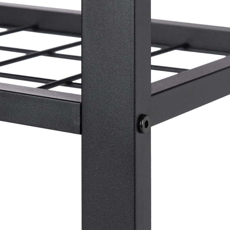 Banquette à Chaussures En Noir Et Gris 9 Banquette à Chaussures En Noir Et Gris – Image 7