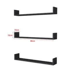 Lot De 3 étagères Murales Höganäs -VIDAXL || BeCo || Emma Soldes 65a99935784740efb5e4a78d48727ac8