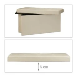 Tabouret Pliant Similicuir Pouf Pliable -VIDAXL || BeCo || Emma Soldes 6c2842a6c6994345985cff3b71f900bd