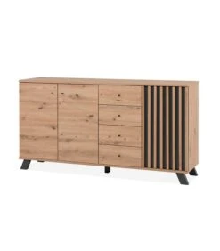 Buffet 3 Portes Et 4 Tiroirs - L160 Cm -VIDAXL || BeCo || Emma Soldes 6c8b13da3ed44b54a9fa19087890532e