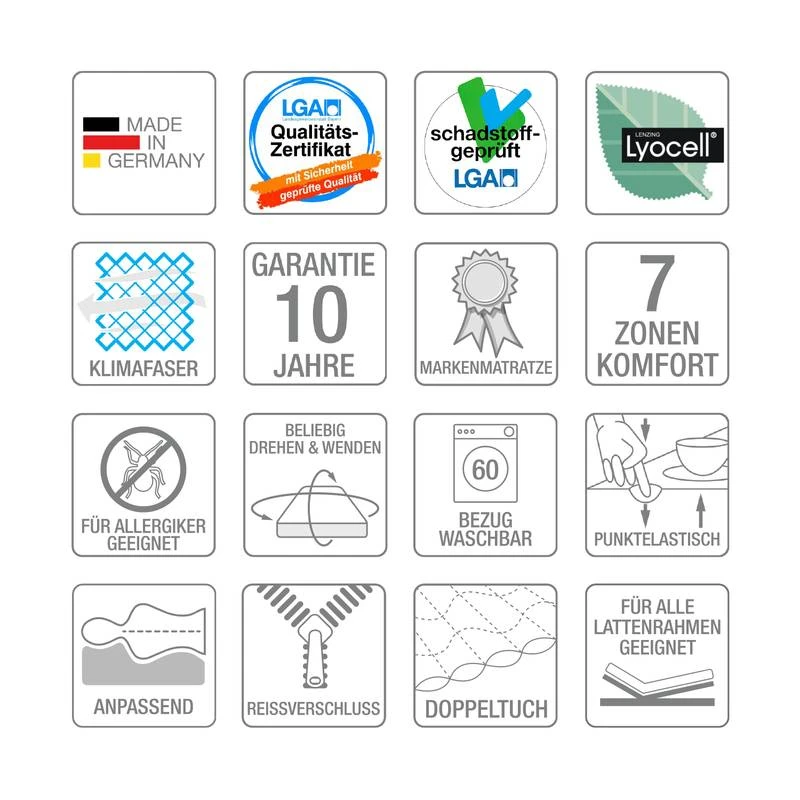 Matelas De Mousse Froide/gel Sleep Gel 2 5 Matelas De Mousse Froide/gel Sleep Gel 2 – Image 3