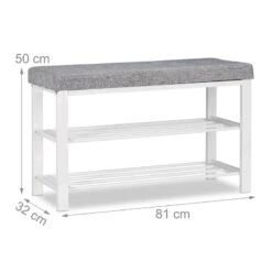 Banc Range-chaussures Coussin Rembourré -VIDAXL || BeCo || Emma Soldes 707f808ad3af46d8acb87c64518bfbe8