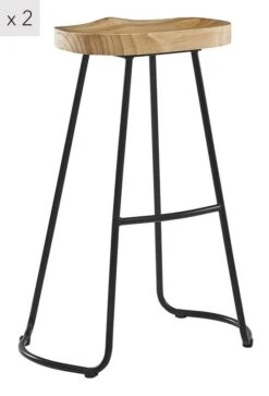 Lot De 2 Tabourets De Bar NIKKO