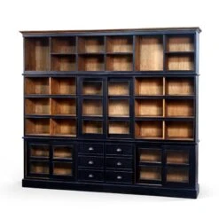 London - Grande Bibliothèque Noire En Bo