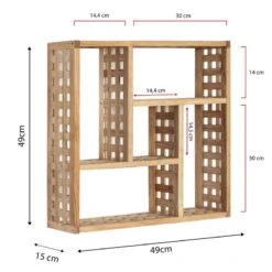 Étagère Miri En Bois De Noyer 9 Étagère Miri En Bois De Noyer -VIDAXL || BeCo || Emma Soldes 7c2b45970df04a69bcbb18443b60e35a