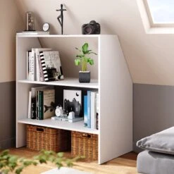 Étagère Sous Pente Blanc -VIDAXL || BeCo || Emma Soldes 7f4f39286da14dbc997848a740aa8e2a