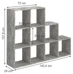 Étagère Escalier Béton 9 Compartiments -VIDAXL || BeCo || Emma Soldes 8710e13a52104c0d9a6b3566687a9fd7.cropped 78 89 866 872.processed