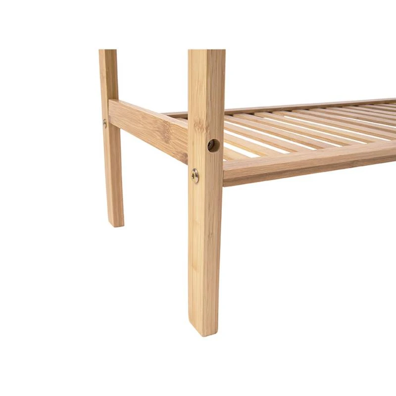 Leitmotiv Banc En Bois Et Tissu Gris 6 Leitmotiv Banc En Bois Et Tissu Gris â Image 4
