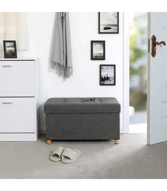 Banc De Rangement Pliable Avec Couvercle 4 Banc De Rangement Pliable Avec Couvercle – Image 2