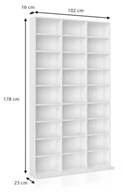 Étagère à CD Jukebox 178cm Blanc -VIDAXL || BeCo || Emma Soldes 932521c100f241d5b34f7836983232c4.cropped 192 25 601 953.processed