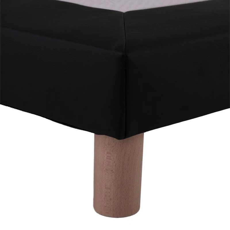 Sommier Tapissier Simili Noir - 160x200 8 Sommier Tapissier Simili Noir - 160x200 – Image 6