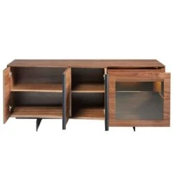 Buffet En Noyer Avec éclairage Led -VIDAXL || BeCo || Emma Soldes 9d5df5dc11ab4adbb018b67eef2f6a8d