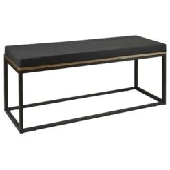 Banquette Icub 40x120x51h Cm Noir/Gris
