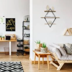 Étagère Murale 3 étages -VIDAXL || BeCo || Emma Soldes a24e4da5deea43b3b48728a57f6540cb