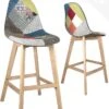 Chaise De Bar Patchwork SLICK (lot De 2) -VIDAXL || BeCo || Emma Soldes a2db67e0e55f47148a55fbd4542747f0