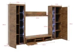 FURNIX Ensemble Meubles RivaXL Sans LED -VIDAXL || BeCo || Emma Soldes a3fa8dc125354d2ea4a26d529ffc8a3d