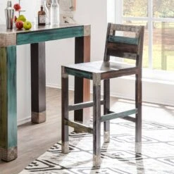 Tabouret De Bar Goa -VIDAXL || BeCo || Emma Soldes barhocker goa akazie mango teilmassiv mehrfarbig 4031168