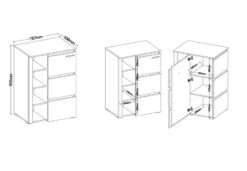 FURNIX Meuble Mural FERCI 300 -VIDAXL || BeCo || Emma Soldes bb4dbd06d98643ca91c7ea2ee38f650b