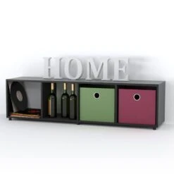 Etagère Ludus Noir 4 Compartiments 14 Etagère Ludus Noir 4 Compartiments -VIDAXL || BeCo || Emma Soldes bc29d23126e94672a9cb1f06980d0f52