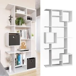 Etagère Blanc Cube -VIDAXL || BeCo || Emma Soldes bc8921dfc4014214897f00bf6d701d0f