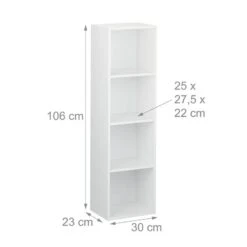 Etagère Blanche Pour Livres -VIDAXL || BeCo || Emma Soldes bec3463c6a174c77abfacc9a54ea2933