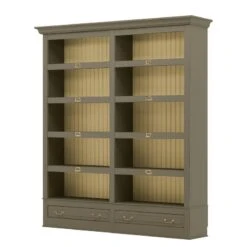 Bibliothèque Azjana I -VIDAXL || BeCo || Emma Soldes buecherregal azjana i pinie teilmassiv granit pinie creme 3392713