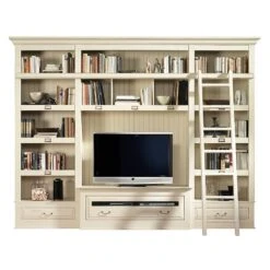 Ensemble TV Azjana I -VIDAXL || BeCo || Emma Soldes buecherregal azjana inkl leiter pinie massiv elfenbein 449941