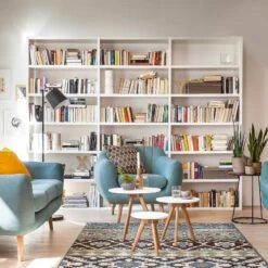 Bibliothèque Empire -VIDAXL || BeCo || Emma Soldes buecherregal empire hochglanz weiss 4065092