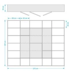 Étagère Emporior IV -VIDAXL || BeCo || Emma Soldes buecherregal emporior iv weiss 272 cm weiss 5173948