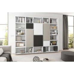 Étagère Emporior IV -VIDAXL || BeCo || Emma Soldes buecherregal emporior v weiss 272 cm 5032696