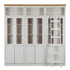 Bibliothèque Lillehammer III -VIDAXL || BeCo || Emma Soldes buecherwand lillehammer iii kiefer massiv weiss honig 1112302