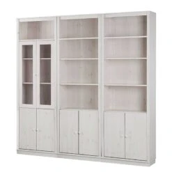 Bibliothèque Lillehammer V -VIDAXL || BeCo || Emma Soldes buecherwand lillehammer v kiefer massiv kiefer weiss 4843732