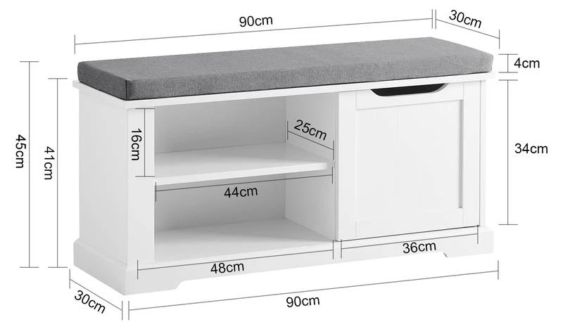 Banc à Chaussures FSR84-W 9 Banc à Chaussures FSR84-W – Image 7