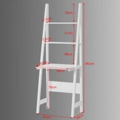 Table Bureau Etagère Echelle FRG60-W -VIDAXL || BeCo || Emma Soldes c09bc59fec144d3faa82791892fd33b6