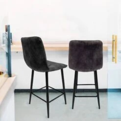 Lot 2 Chaises De Bar Jaune Moutarde NAMI -VIDAXL || BeCo || Emma Soldes c1a8ecae1adb4b5a8b6142bb953de19e