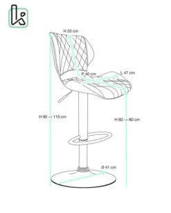 Chaise De Bar Design FADO (lot De 2) -VIDAXL || BeCo || Emma Soldes c1c3e3ca78624b5aa7dcae6a951f8ce6
