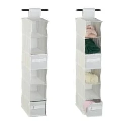 2xÉtagère Suspendue Tissu Armoire -VIDAXL || BeCo || Emma Soldes c26e2fd8224f46efbbc5398424bc3d18